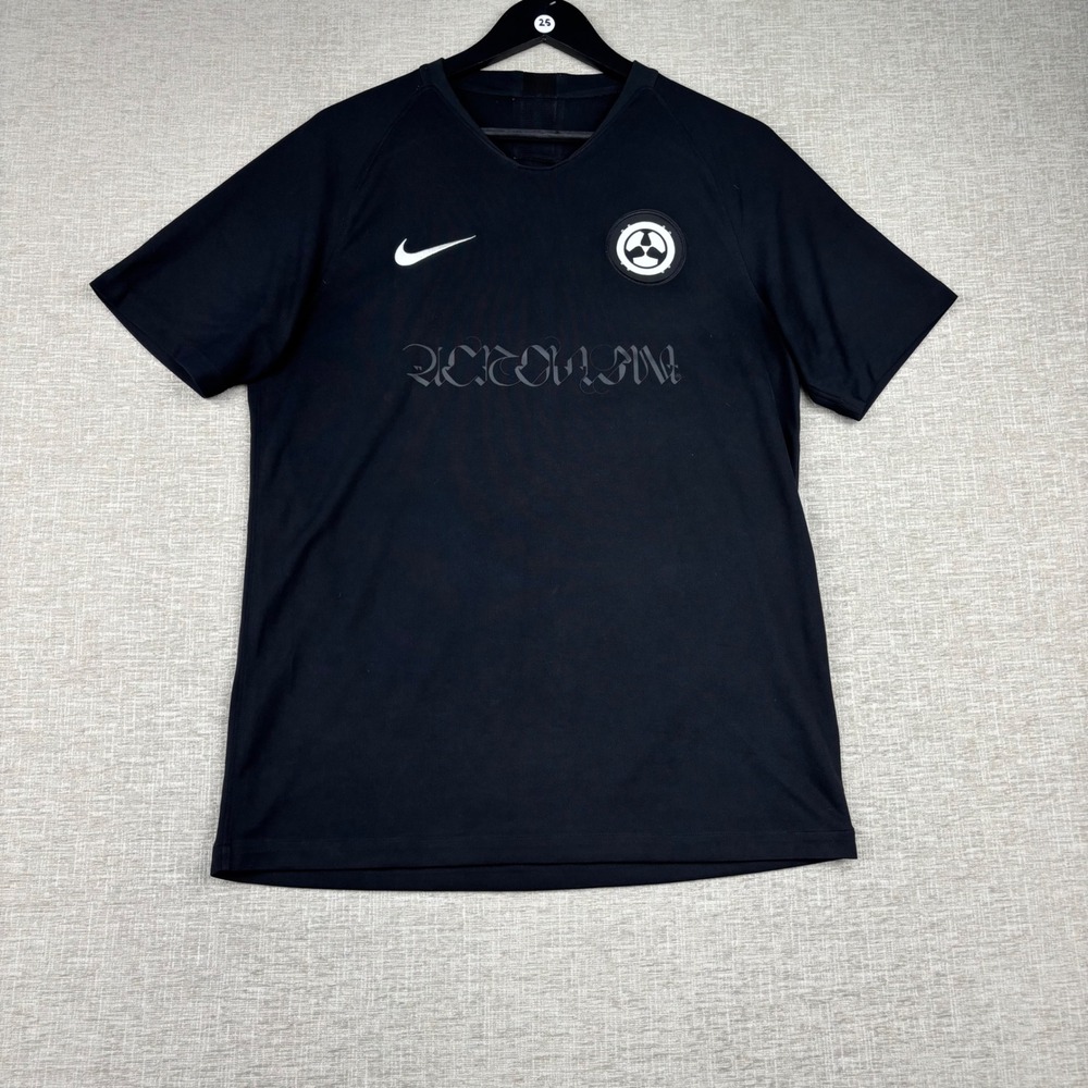 Nike x Acronym Mens Soccer Jersey Black Short Sleeve Graphic Shirt Medium